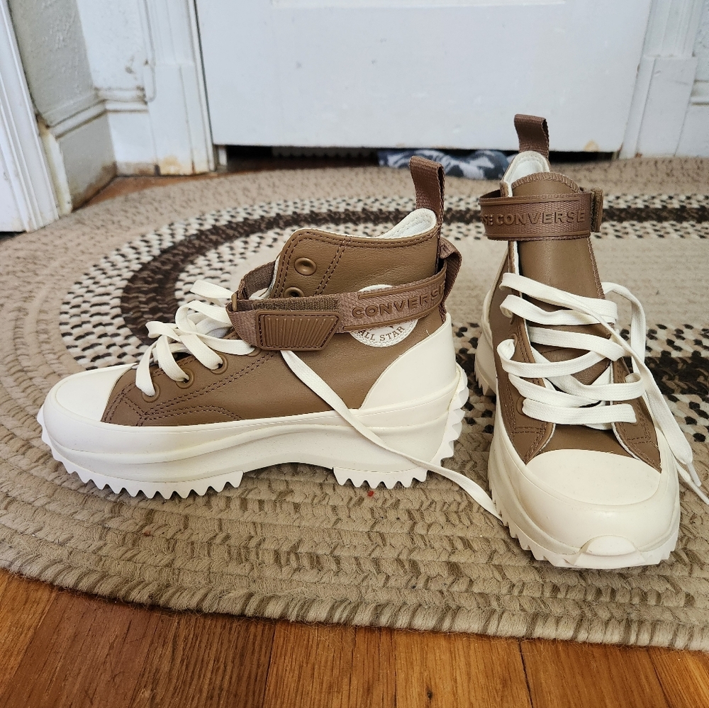 Converse Run Star Leather Platform